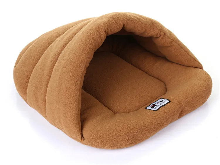 Cave Dog Bed – Slipper-Style Cozy Hideaway for Puppies & Cats