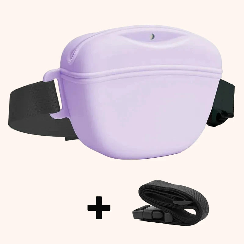 Silicone Dog Training Fanny Pack – Purple
