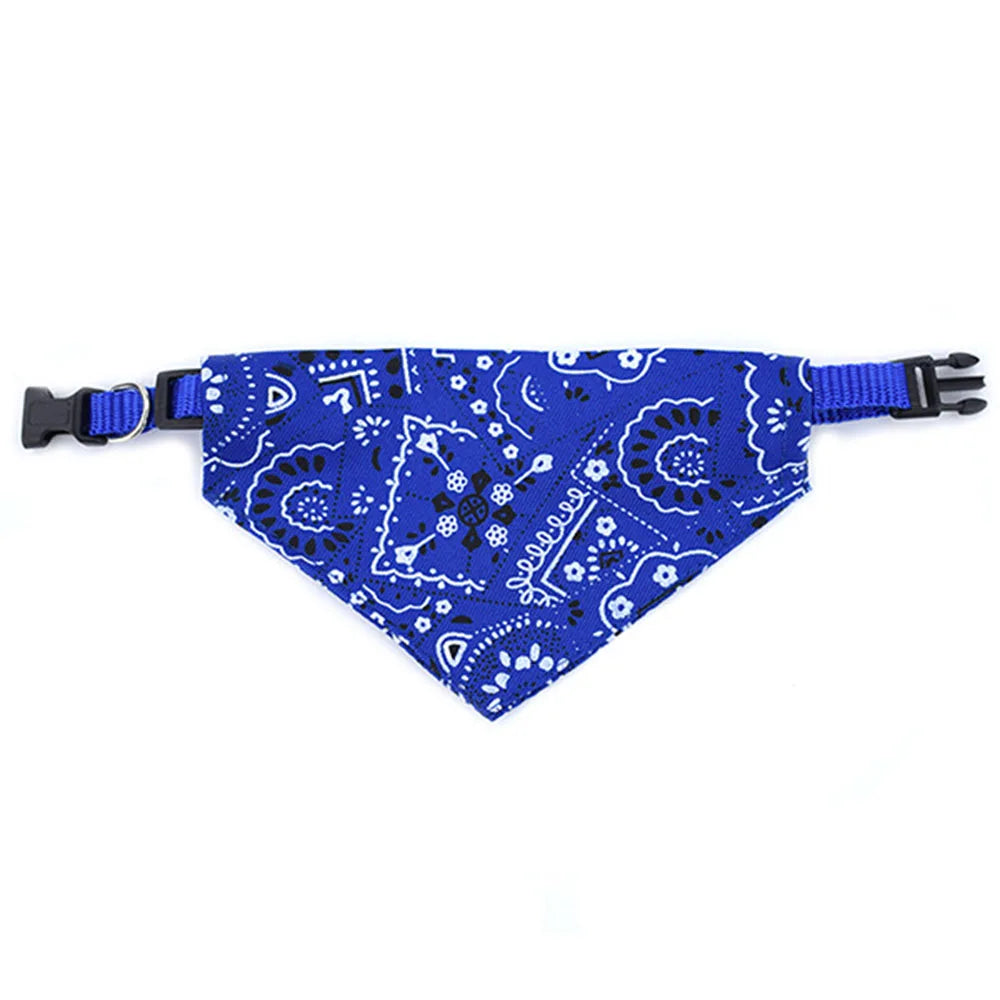 Dog Bandana Collar — Adjustable Scarf Bib for Dogs & Cats (All Sizes)
