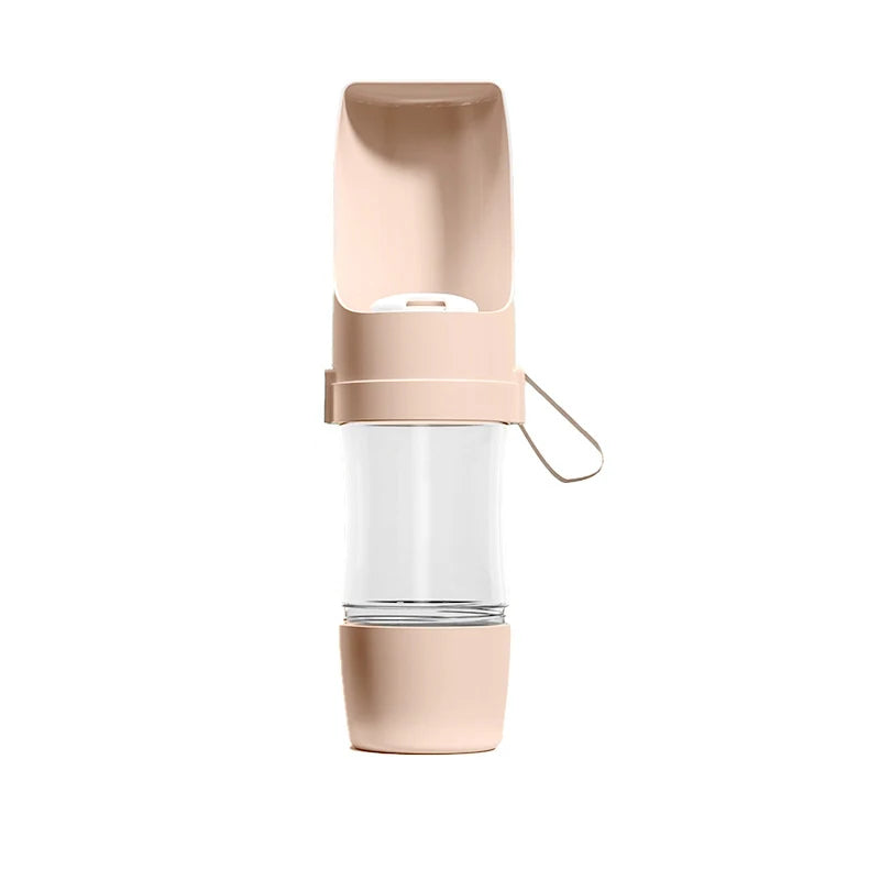 Foldable 2-in-1 Pet Travel Bottle – Water & Food in One Cup