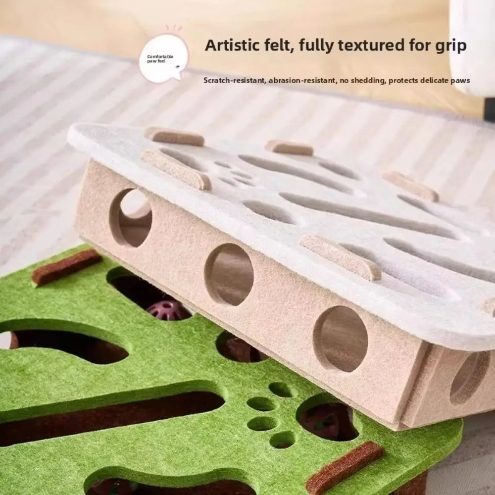 Felt puzzle box cat toy — photo 3