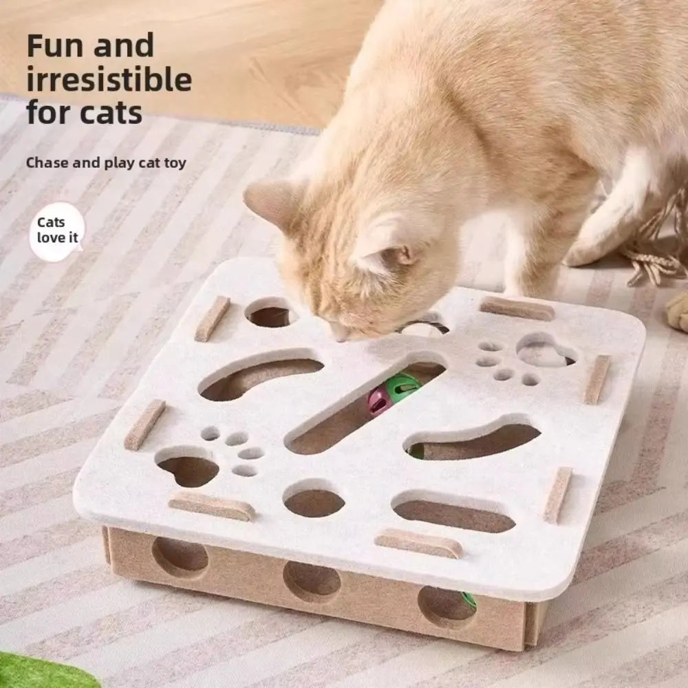 Felt puzzle box cat toy — photo 12