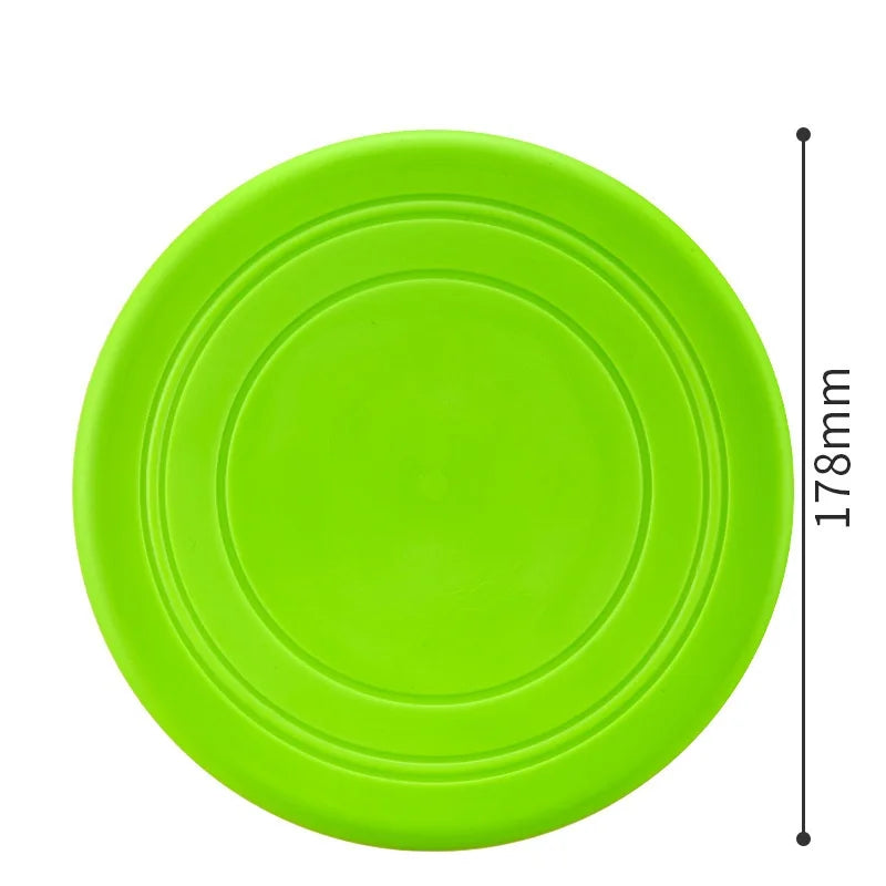 Silicone Flying Disc Dog Toy — Soft Chew-Resistant Flyer for Fetch