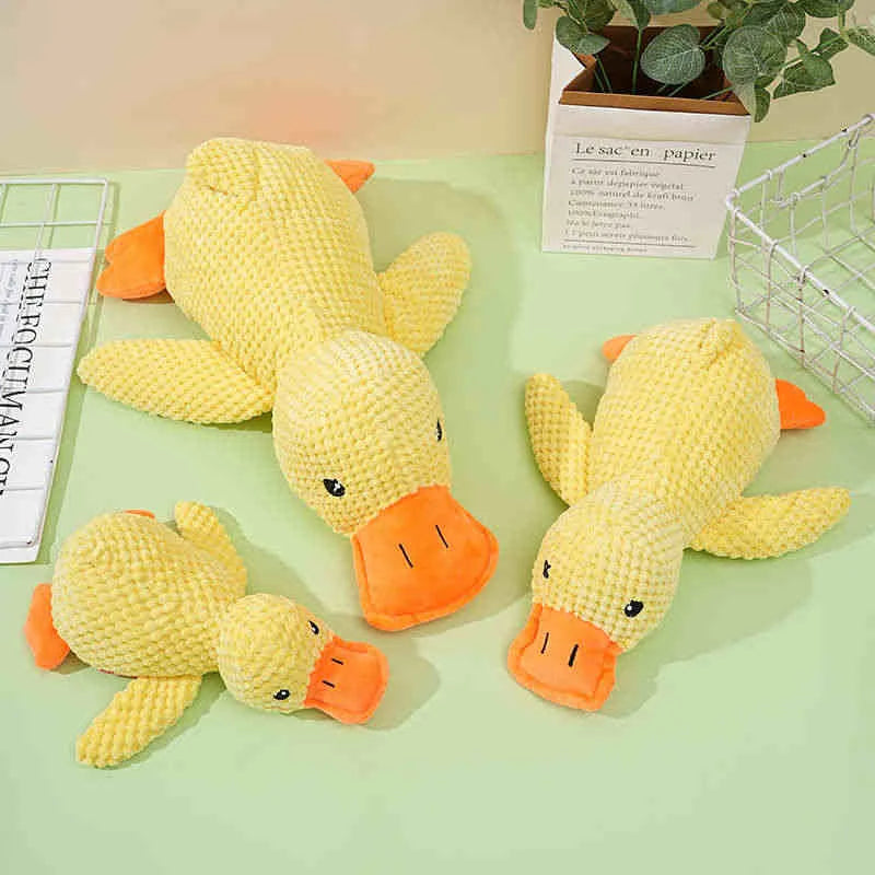 Calming duck squeaky plush dog toy — photo 15