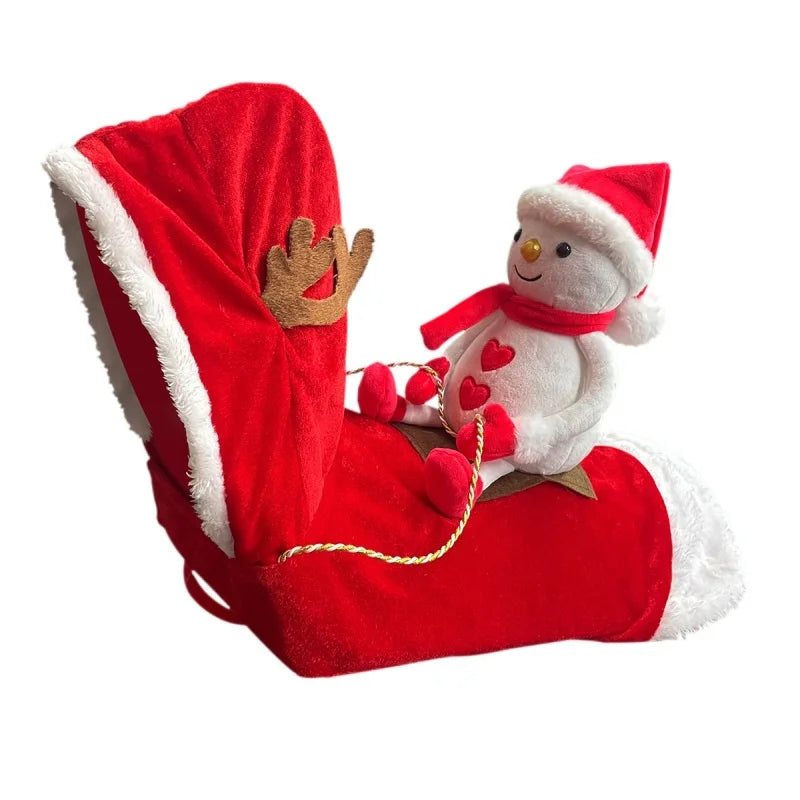 Santa Rider Dog Costume – snowman style