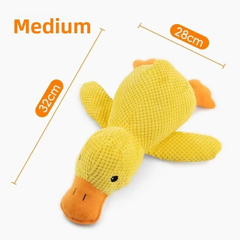 Calming duck squeaky plush dog toy — photo 17
