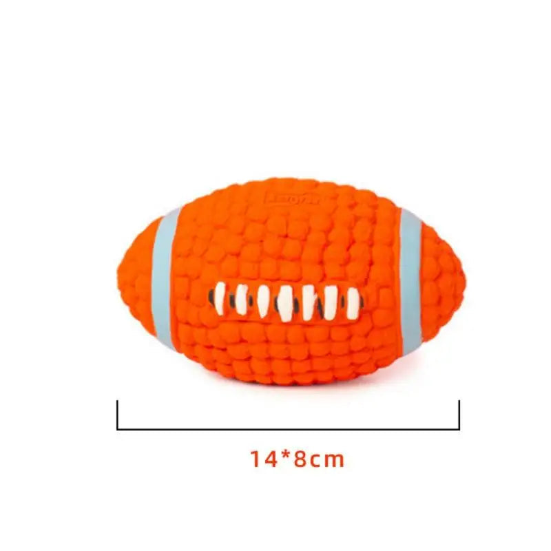 Squeaky Dog Ball — Bite-Resistant Fetch & Teeth-Cleaning Play Ball