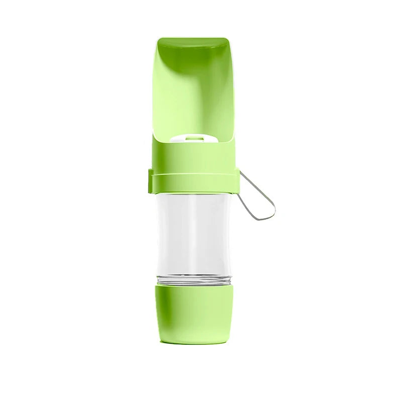 Foldable 2-in-1 Pet Travel Bottle – Water & Food in One Cup