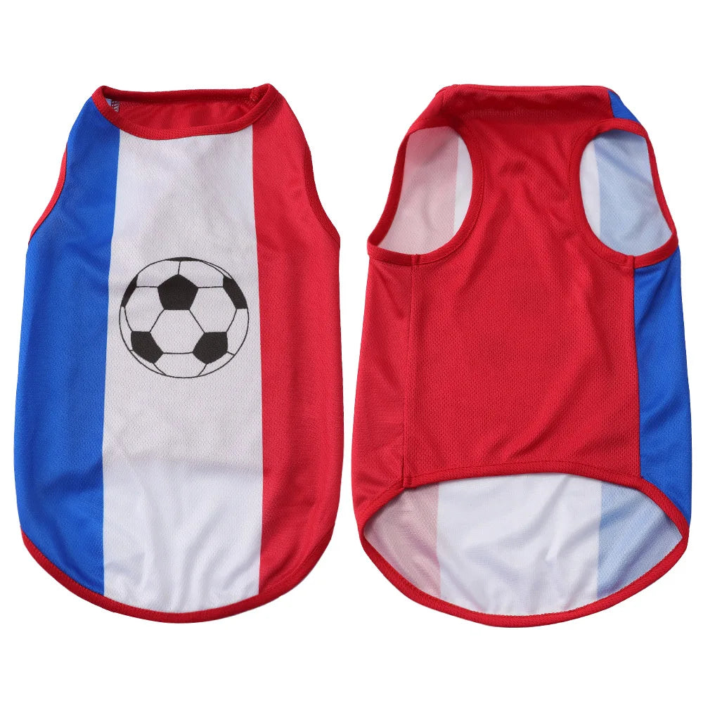 Dog Football Jersey — National Flag Soccer Shirt for Dogs & Cats