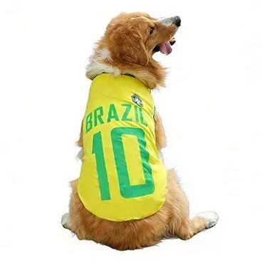 World Cup Pet Jersey — Breathable Mesh National-Team Soccer Shirt for Cats & Dogs