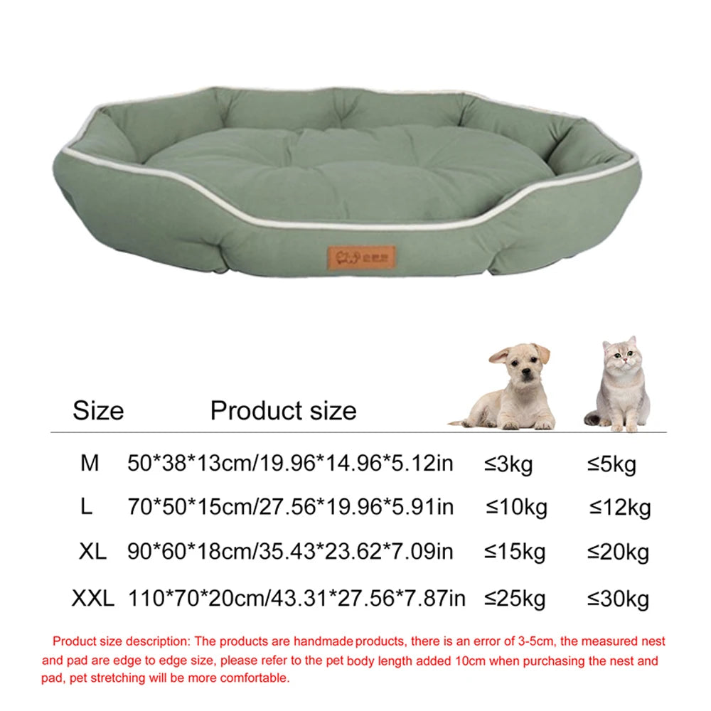 Square Dog Bed Mattress – Waterproof Bite-Resistant Pet Sofa