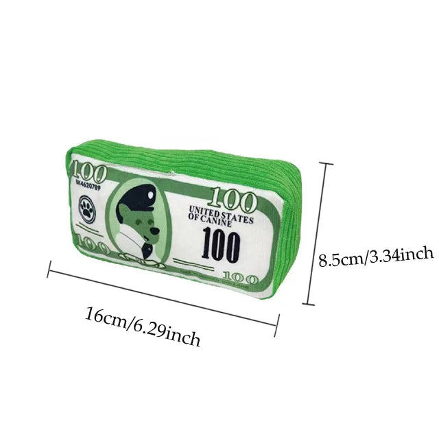Money roll plush dog toy — photo 14