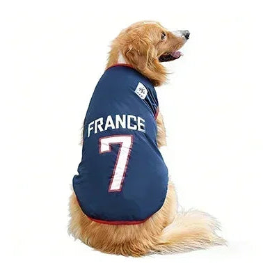 World Cup Pet Jersey — Breathable Mesh National-Team Soccer Shirt for Cats & Dogs