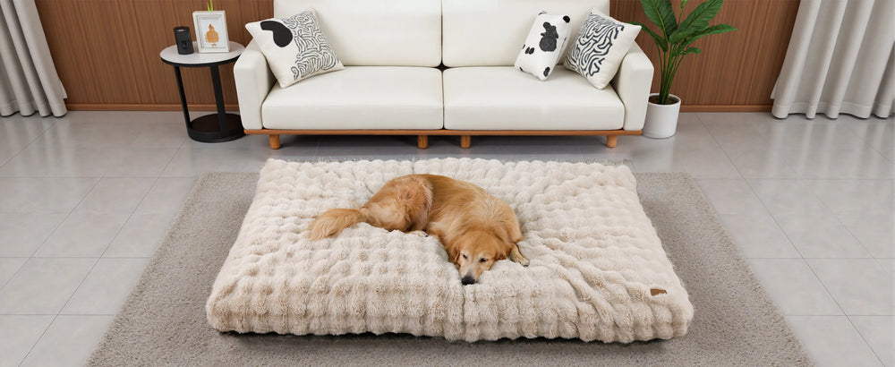 Ultra-Plush Crate Mattress – Washable Cushion Pad for Dog Crates