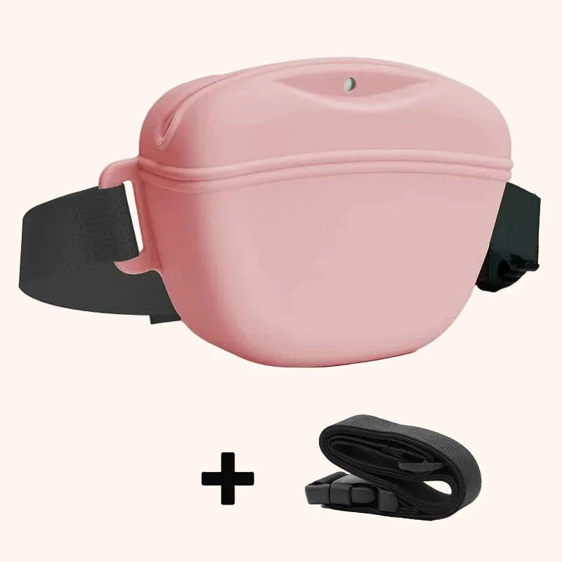 Silicone Dog Training Fanny Pack – Pink