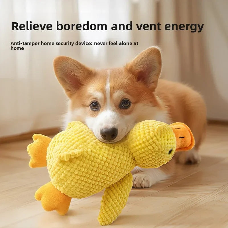 Calming duck squeaky plush dog toy — photo 10