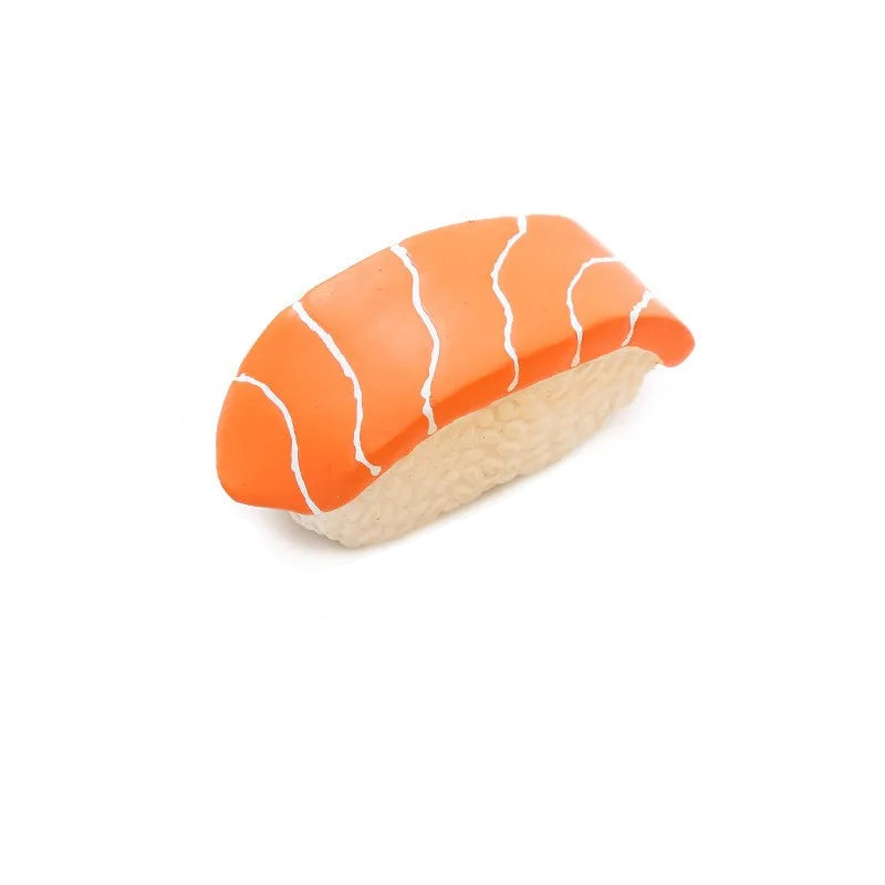 Sushi Dog Toy Set — Soft Latex Squeaky Toys for Small & Medium Dogs