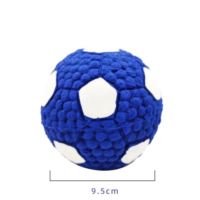 Squeaky Dog Ball — Bite-Resistant Fetch & Teeth-Cleaning Play Ball