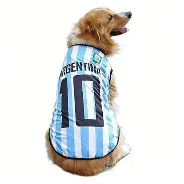 World Cup Pet Jersey — Breathable Mesh National-Team Soccer Shirt for Cats & Dogs