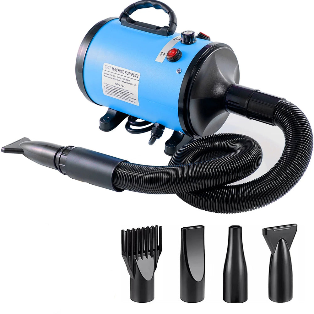 Quiet Pet Hair Dryer 2800W – Fast-Dry Grooming Blower for Dogs