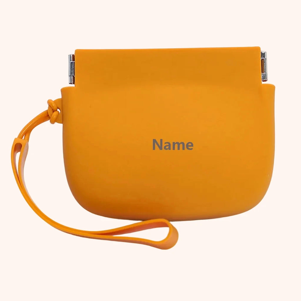 Personalized Silicone Dog Treat Bag – Orange