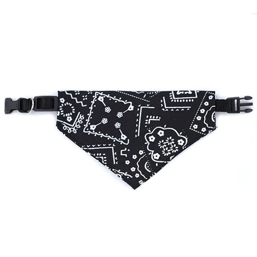 Dog Bandana Collar — Adjustable Scarf Bib for Dogs & Cats (All Sizes)