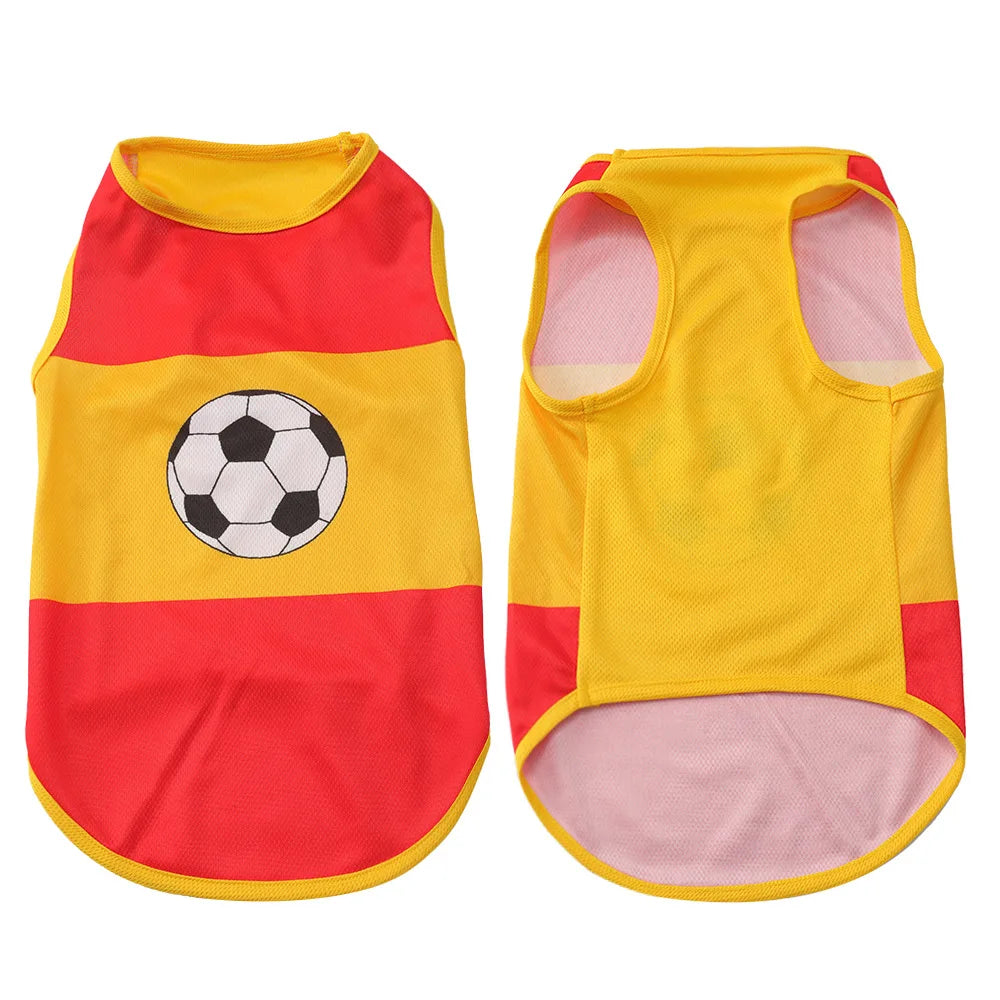 Dog Football Jersey — National Flag Soccer Shirt for Dogs & Cats