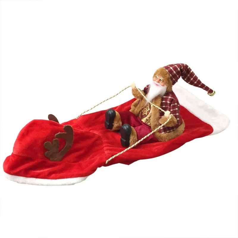 Santa Rider Dog Costume – Red brown style