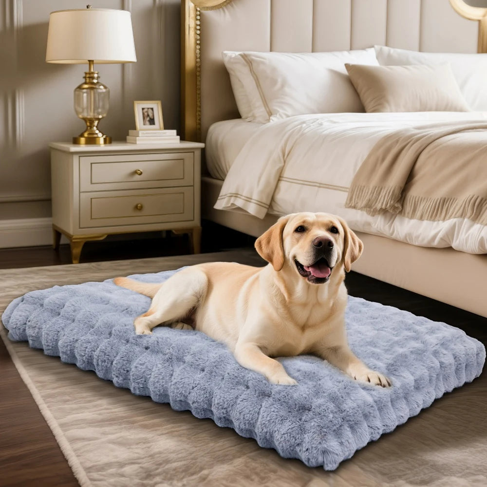 Ultra-Plush Crate Mattress – Washable Cushion Pad for Dog Crates