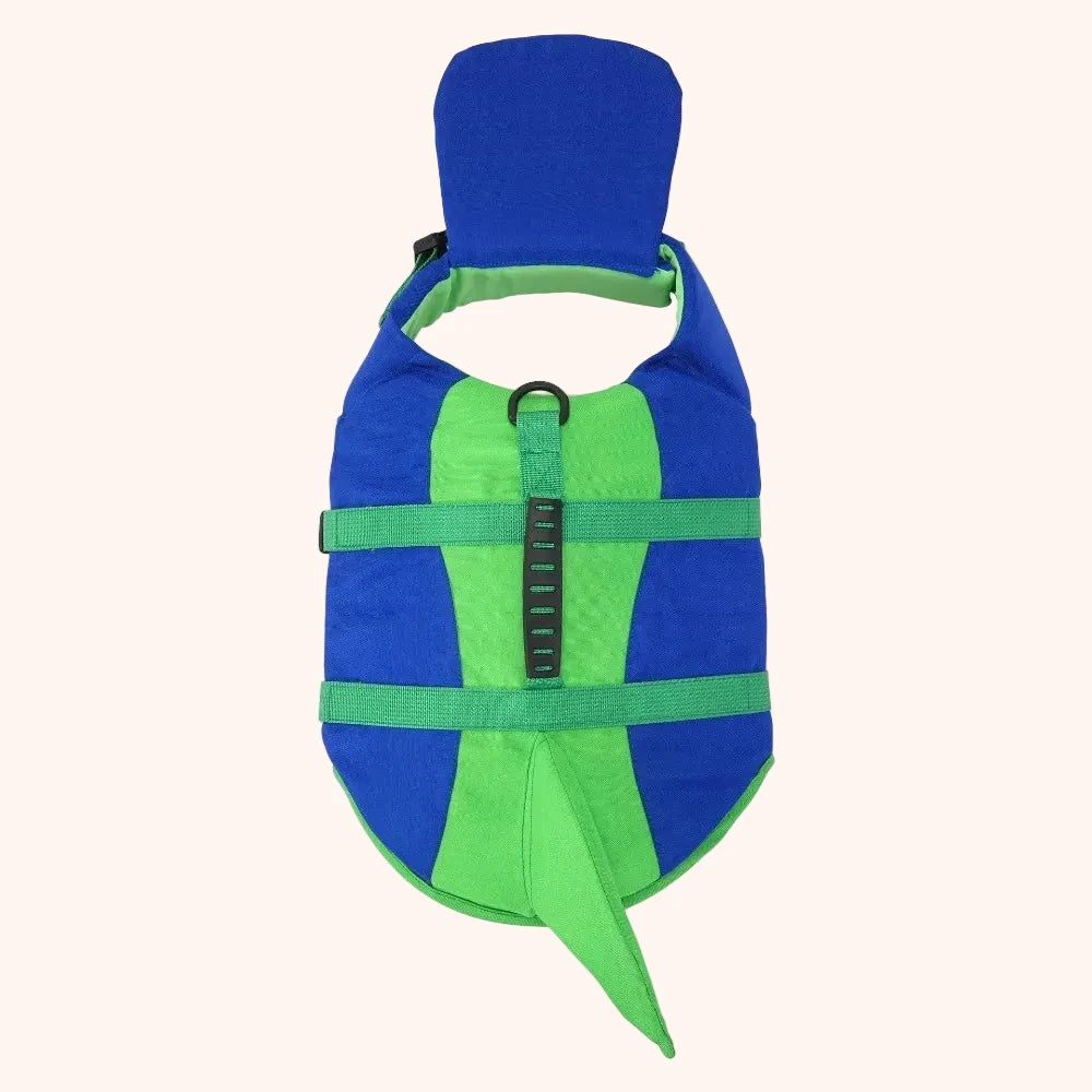 Shark Fin Dog Life Jacket – Blue