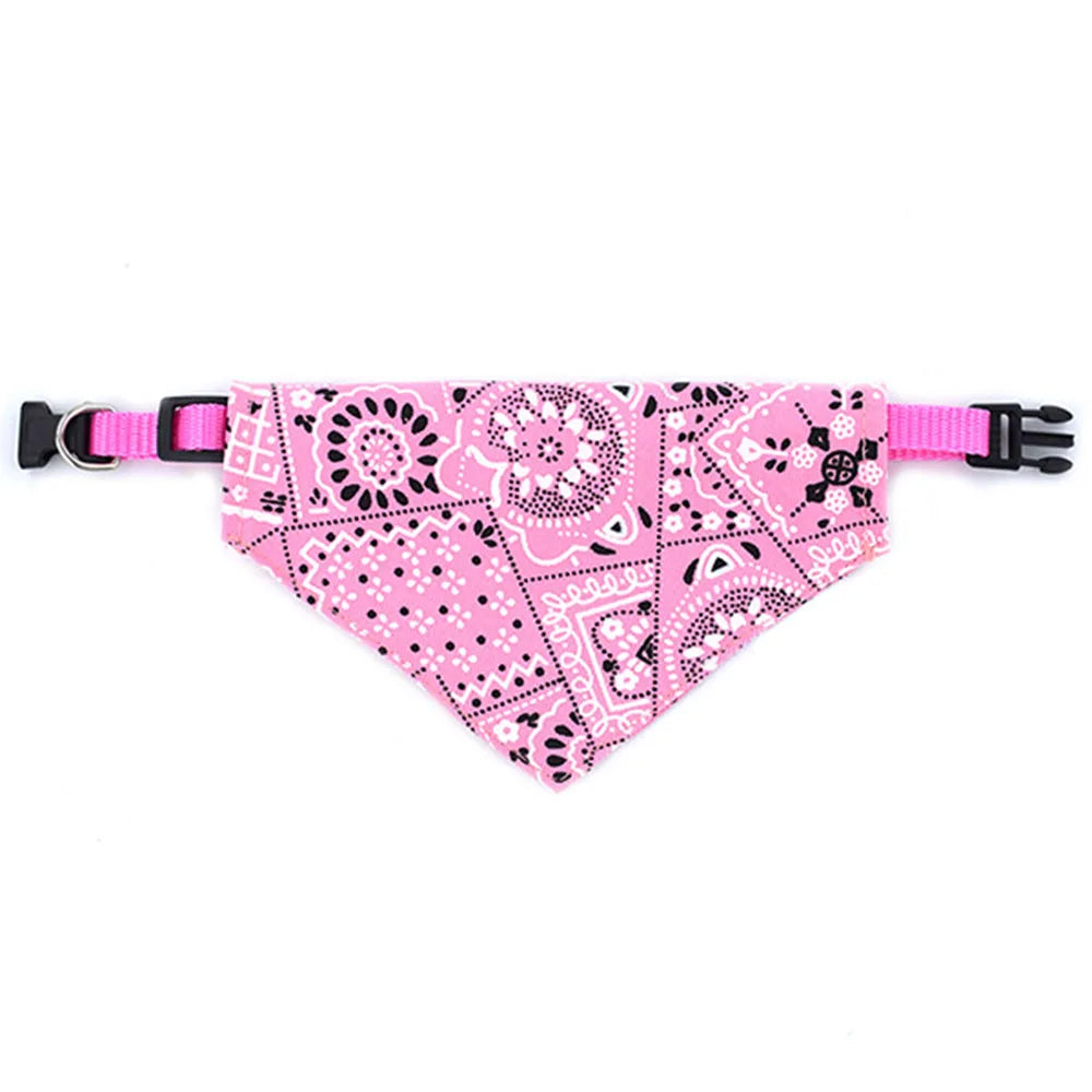 Dog Bandana Collar — Adjustable Scarf Bib for Dogs & Cats (All Sizes)
