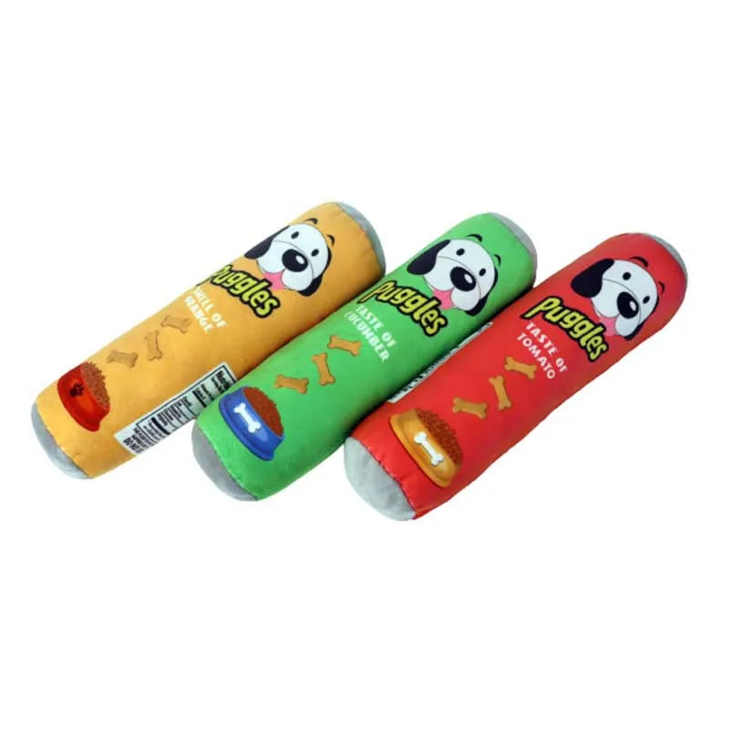 Squeaky cartoon plush dog toy — photo 5