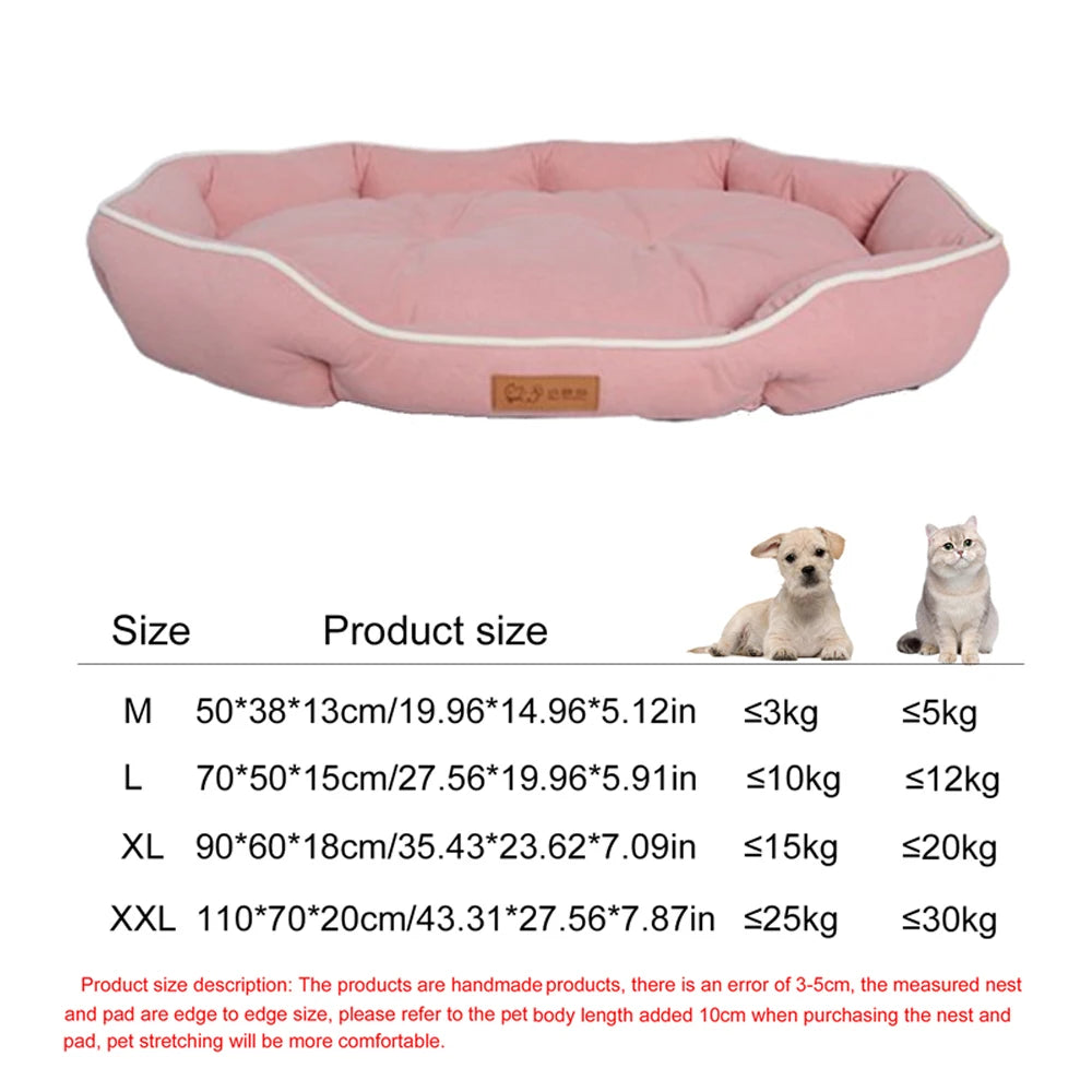 Square Dog Bed Mattress – Waterproof Bite-Resistant Pet Sofa