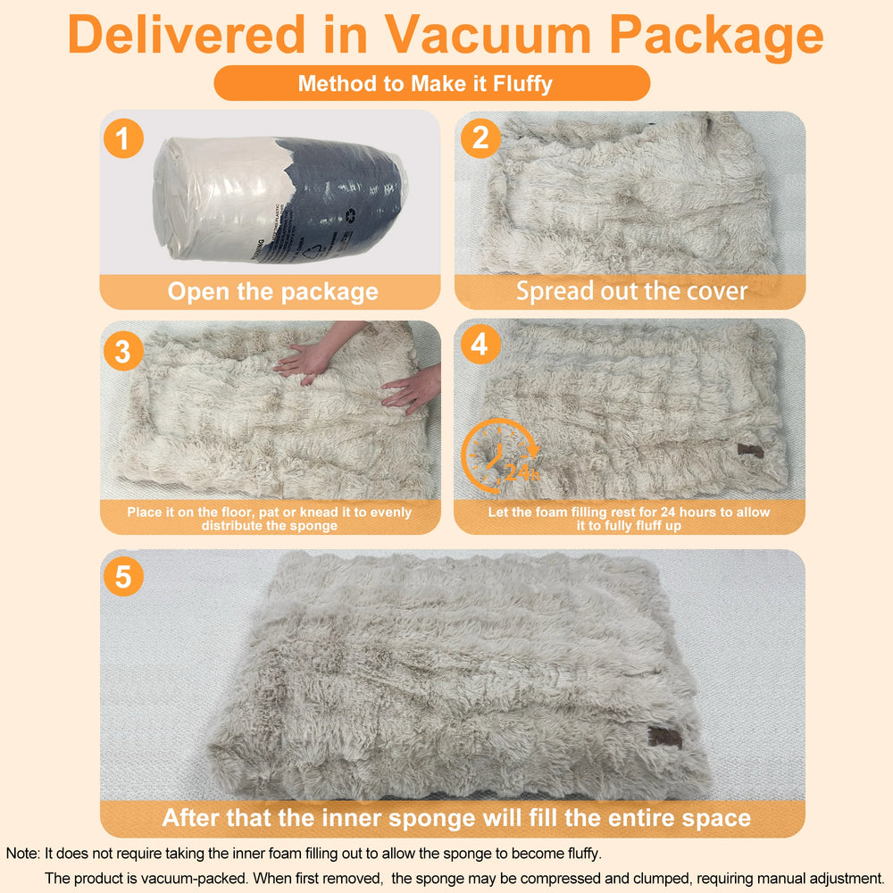 Ultra-Plush Crate Mattress – Washable Cushion Pad for Dog Crates