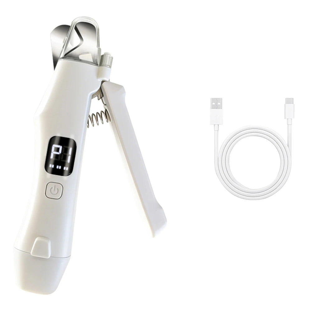 2-in-1 Electric Dog Nail Trimmer & Grinder – LED Light, Low Noise