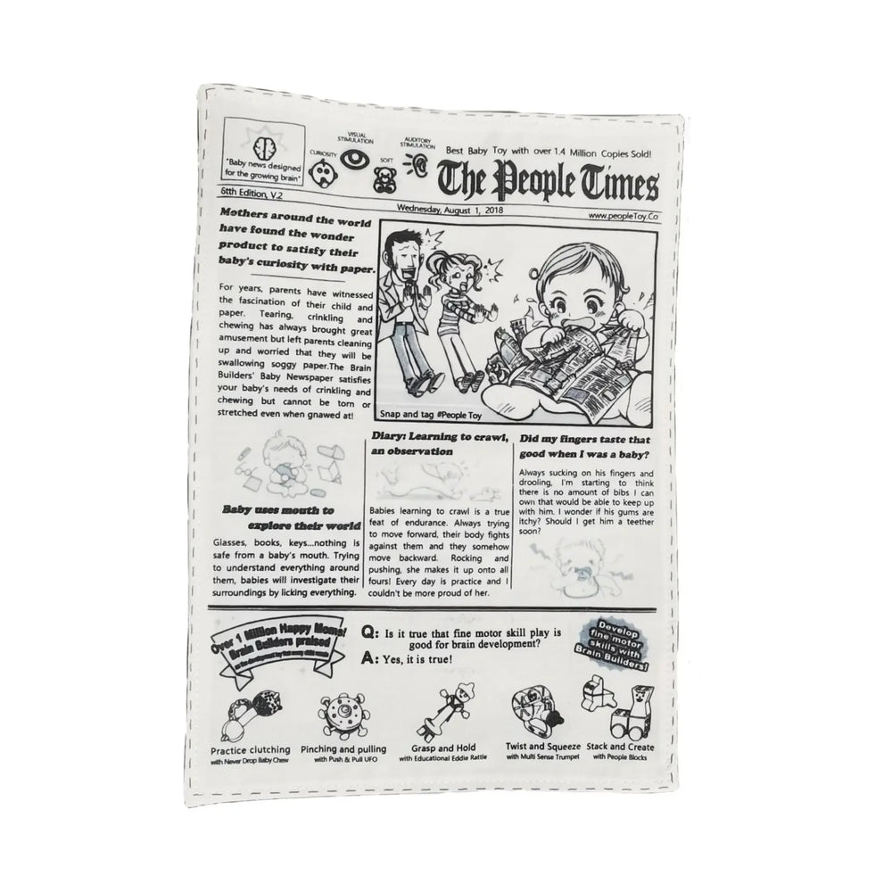 Squeaky Newspaper Dog Toy – Crinkly Bite-Resistant Chew