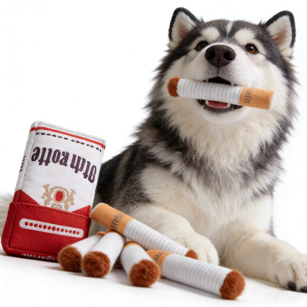 Cigar plush squeaky dog toy — photo 2