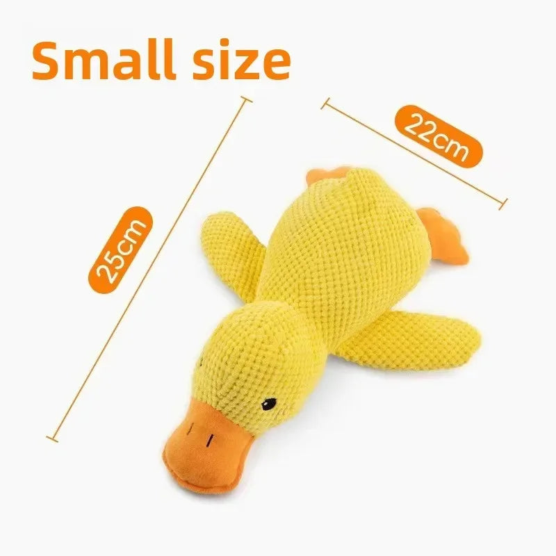 Calming duck squeaky plush dog toy — photo 14