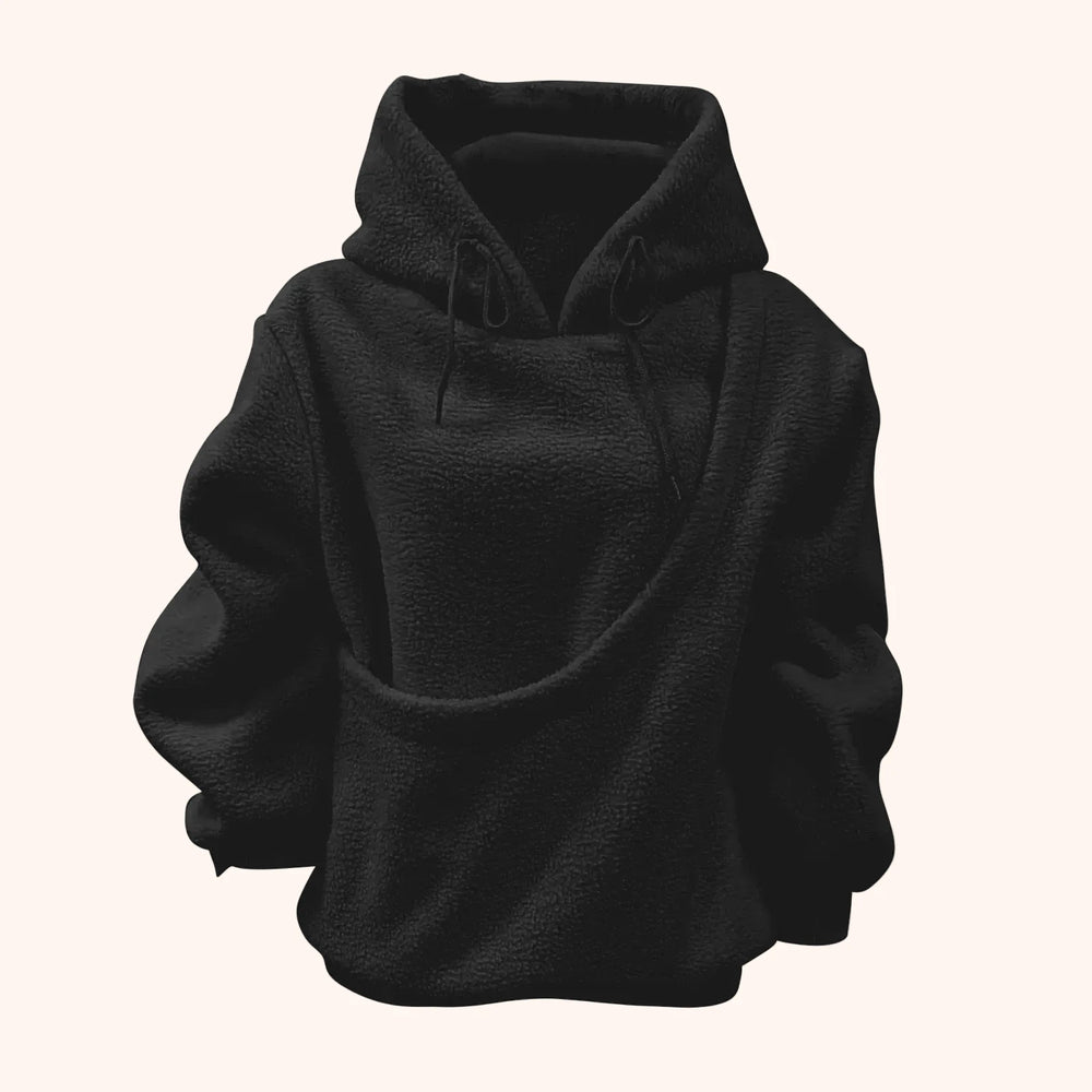 Pet Carrier Hoodie with front pouch – Black