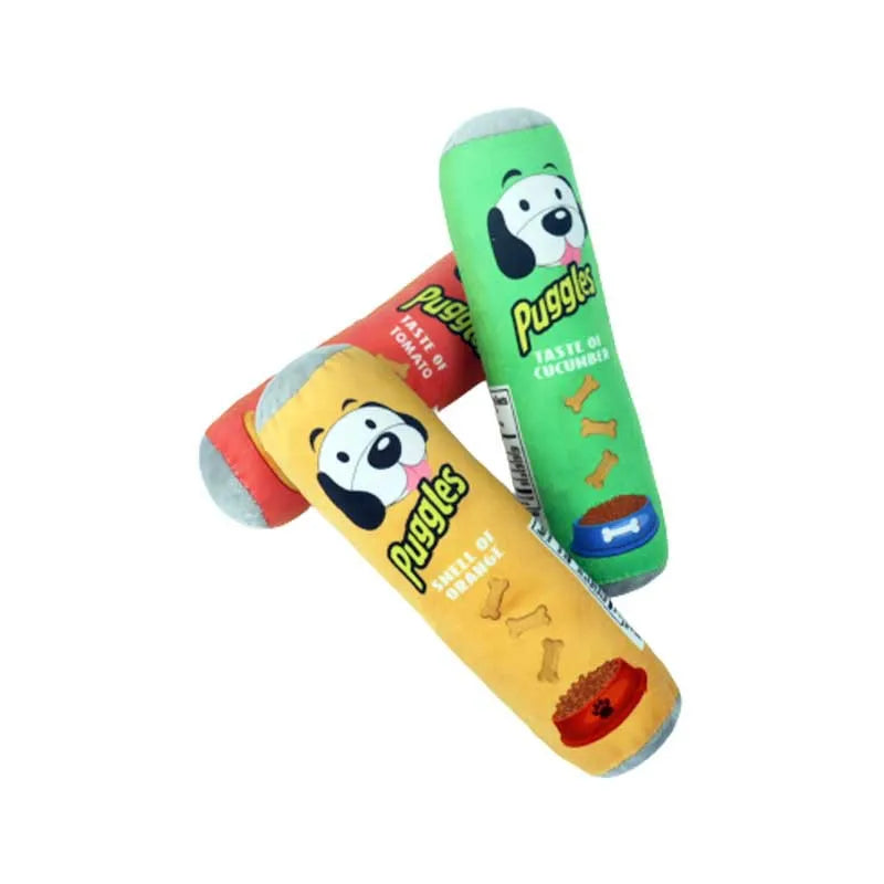 Squeaky cartoon plush dog toy — photo 2