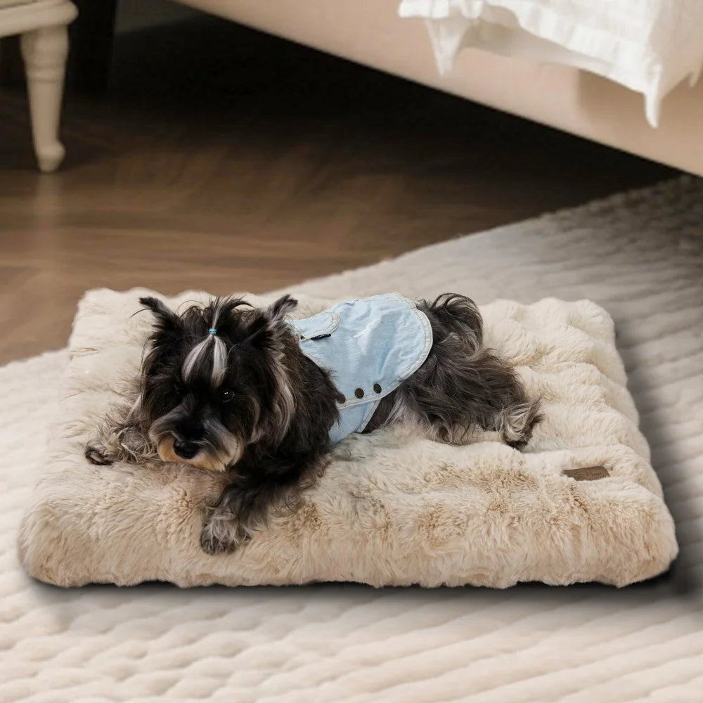 Ultra-Plush Crate Mattress – Washable Cushion Pad for Dog Crates