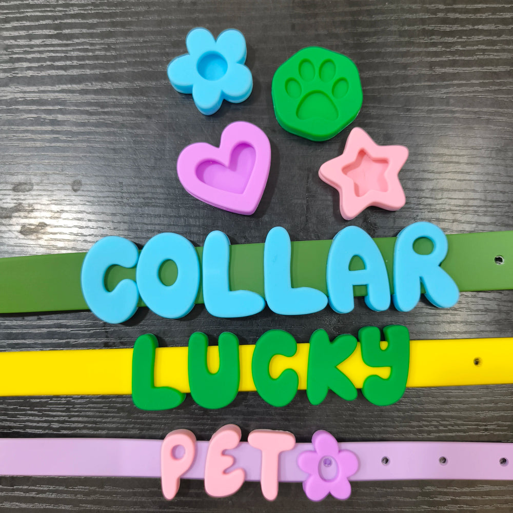 Silicone letter charms A to Z
