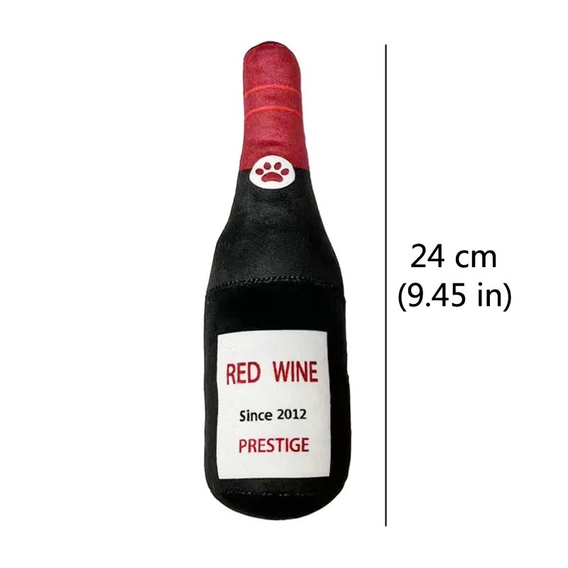 Bottle plush squeaky dog toy — photo 9