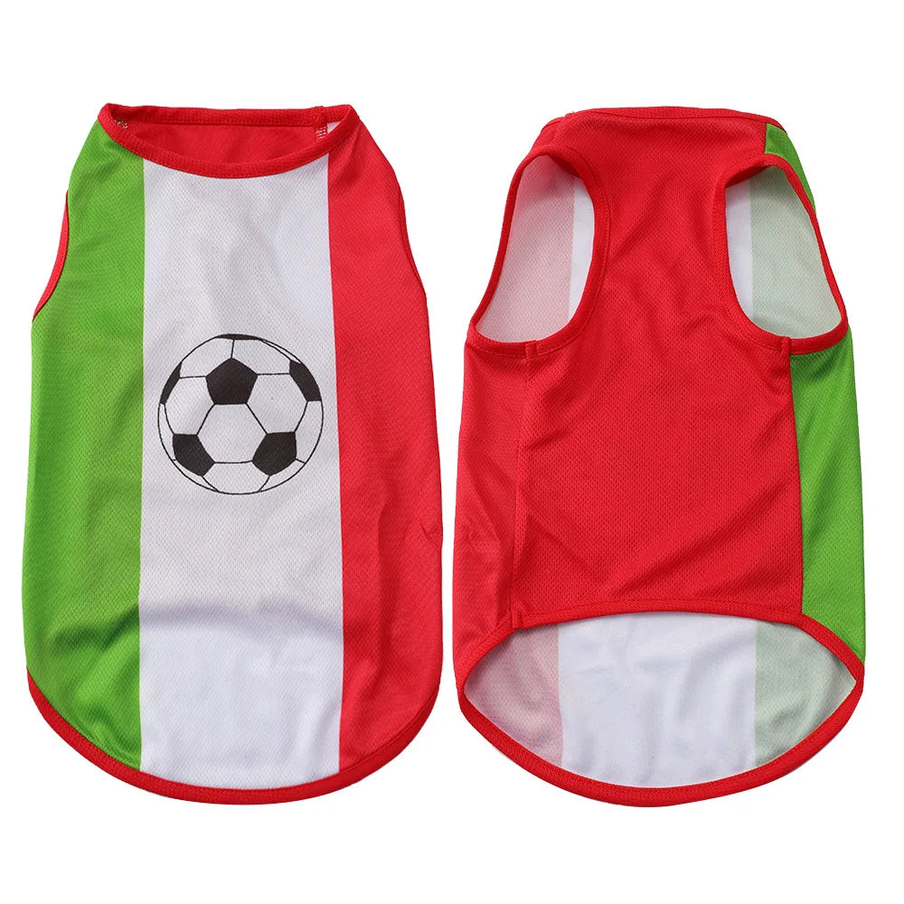Dog Football Jersey — National Flag Soccer Shirt for Dogs & Cats