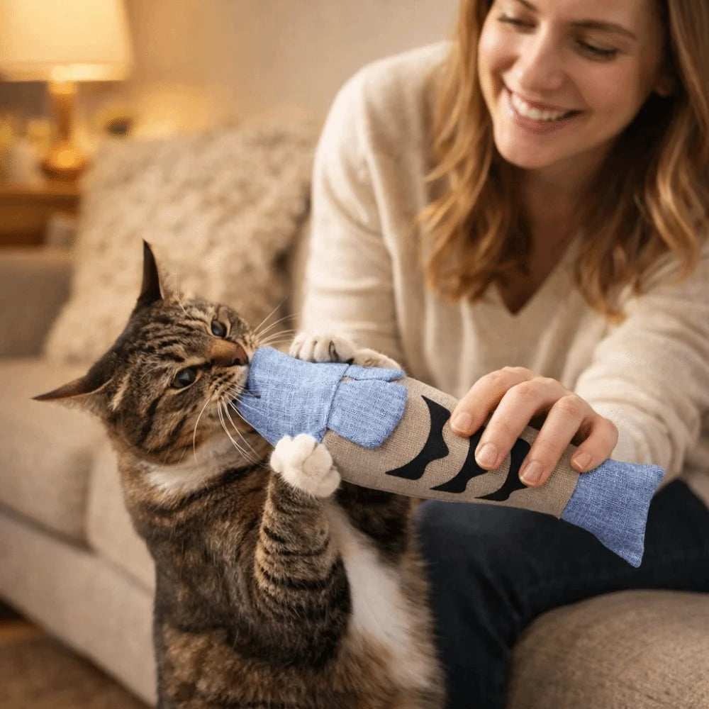 Crinkle fish cat kicker toy — photo 11