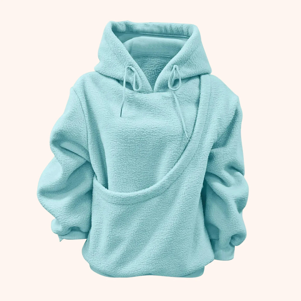 Pet Carrier Hoodie with front pouch – Sky Blue