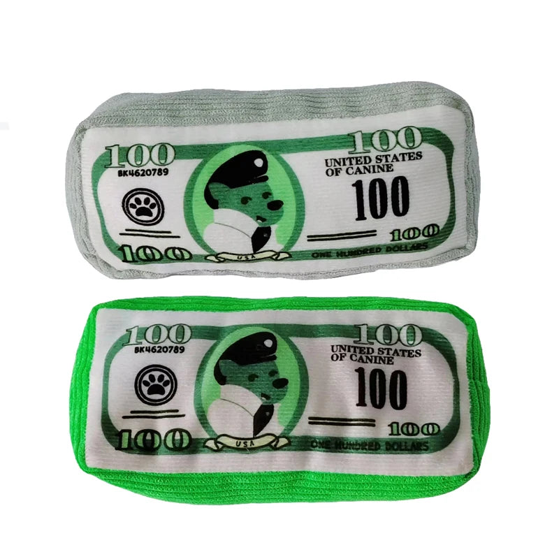 Money roll plush dog toy — photo 6