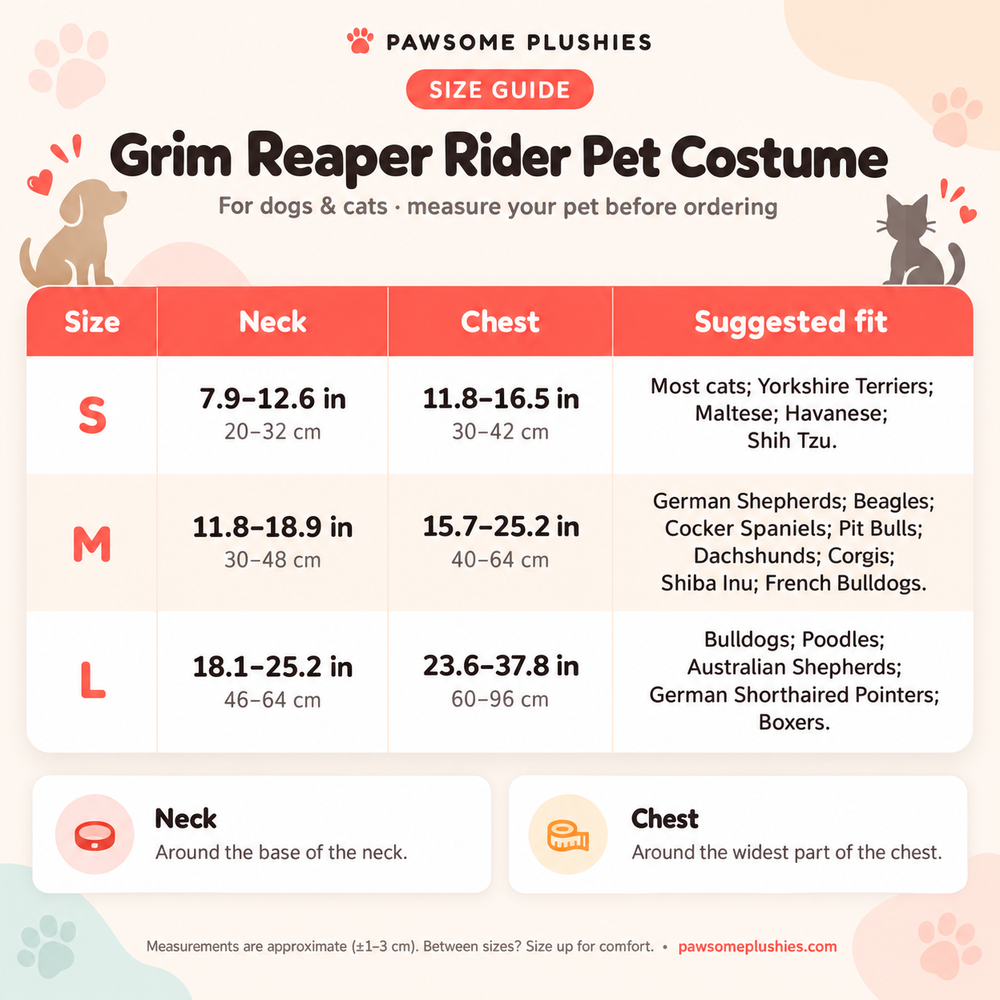 Grim Reaper Rider Pet Costume – detail view 3