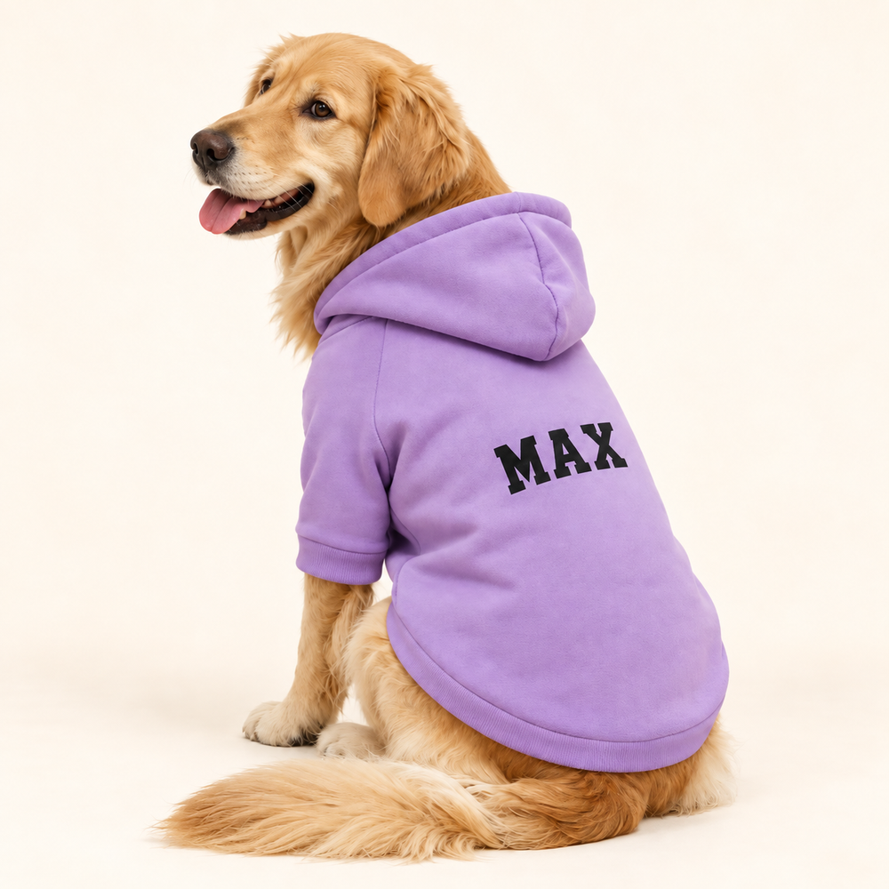 Personalized Dog Hoodie – Purple