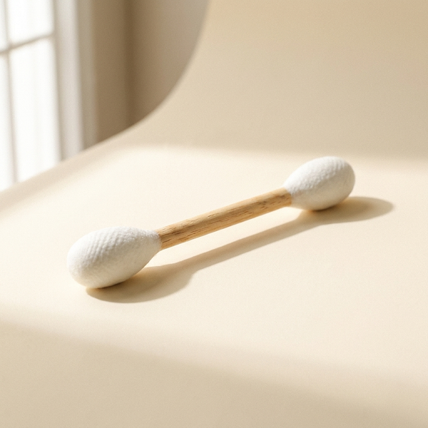 Natural wood cat chew sticks three pack on cream studio background